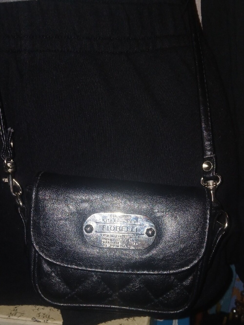 Fiorelli Black Mini Faux Leather Crossbody/Belt Bag